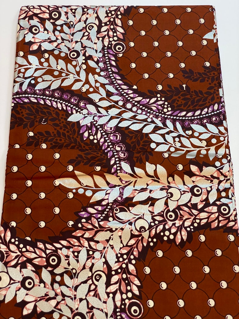 Tropical Wholesale Wax Print Fabric Gold Embellished Cotton Fabric For Wedding Dress AFRICAN PRINT FABRIC Multicolor Fabric
