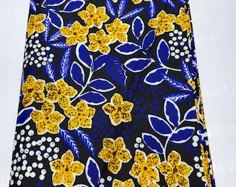 Afrikanischer Baumwollmischstoff, 6 Yards, weicher Ankara-Wachsdruckstoff