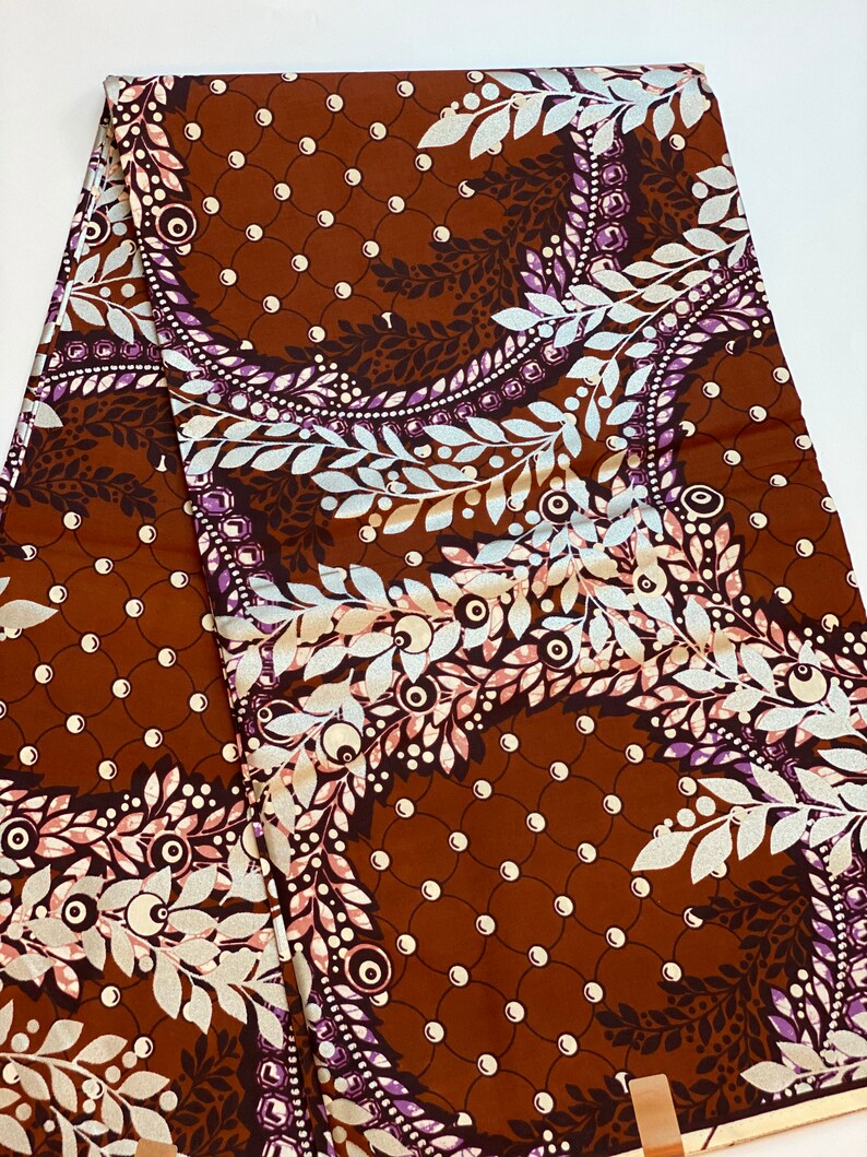 Tropical Wholesale Wax Print Fabric Gold Embellished Cotton Fabric For Wedding Dress AFRICAN PRINT FABRIC Multicolor Fabric