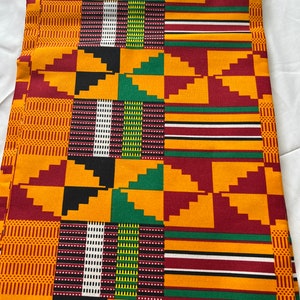 Ankara Fabric: Colorful African Print Polycotton, 6 Yards