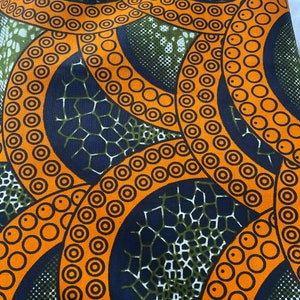 Premium Ankara  African Print Fabric  6 Yards 100% Cotton Wax Print,Bold Bright Pattern,UK Fabric Supplier Great for Sewing & Dressmaking