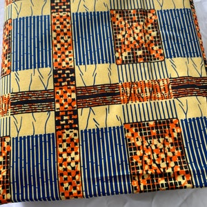 Bunter Ankara Stoff: Weicher Polycotton Afrikanischer Druck, 6 Yards