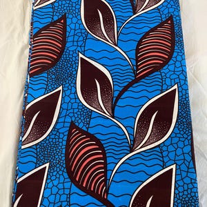 Colorful Ankara Fabric: African Print Polycotton, 6 Yards