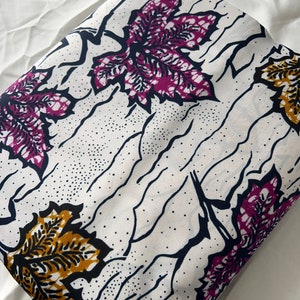 Floral Ankara Stoff: Weicher Polycotton Afrikanischer Druck, 6 Yards
