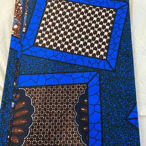 Ankara Fabric 6 Yards: Soft Polycotton African Print for Sewing & Crafts