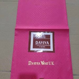 Imprimé africain Wax Daviva Dashiki : tissu en coton Ankara de 6 yards