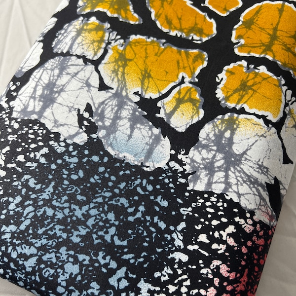 Bold Ankara African Print Fabric: 6 Yards 100% Cotton Wax Print