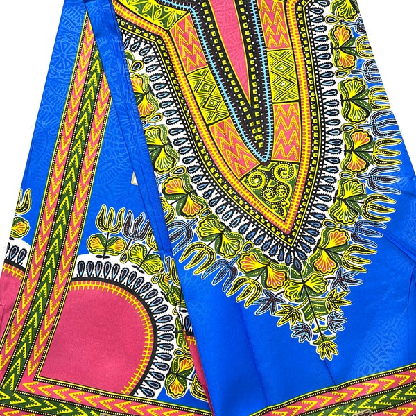 Daviva Dashiki Angelina African Cotton Wax - High Quality African Wax Print, Ankara Wax Fabric Print, Mexican Wrapper Print, Poncho Tribal