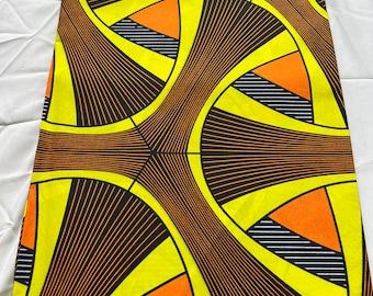 Colorful Ankara Fabric: Soft Polycotton African Print, 6 Yards