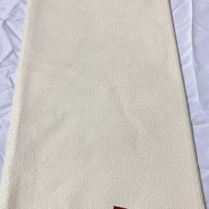 Tissu africain wax Angelina crème : 100 % coton