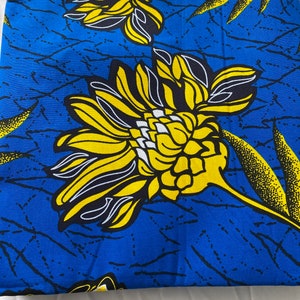 Premium Ankara  African Print Fabric  6 Yards 100% Cotton Wax Print,Bold Bright Pattern,UK Fabric Supplier Great for Sewing & Dressmaking