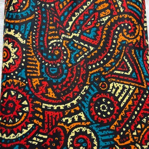 Premium Ankara  African Print Fabric  6 Yards 100% Cotton Wax Print,Bold Bright Pattern,UK Fabric Supplier Great for Sewing & Dressmaking