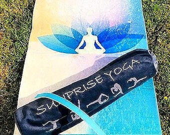Sale gifts! Limited edition, the last 10, Sunpriseyoga "Lotus Mind" premium mat including bag, sports mat, Pilates, fitness