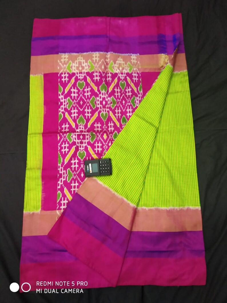 pochampalli ikat saree with specially designed beautiful pallu