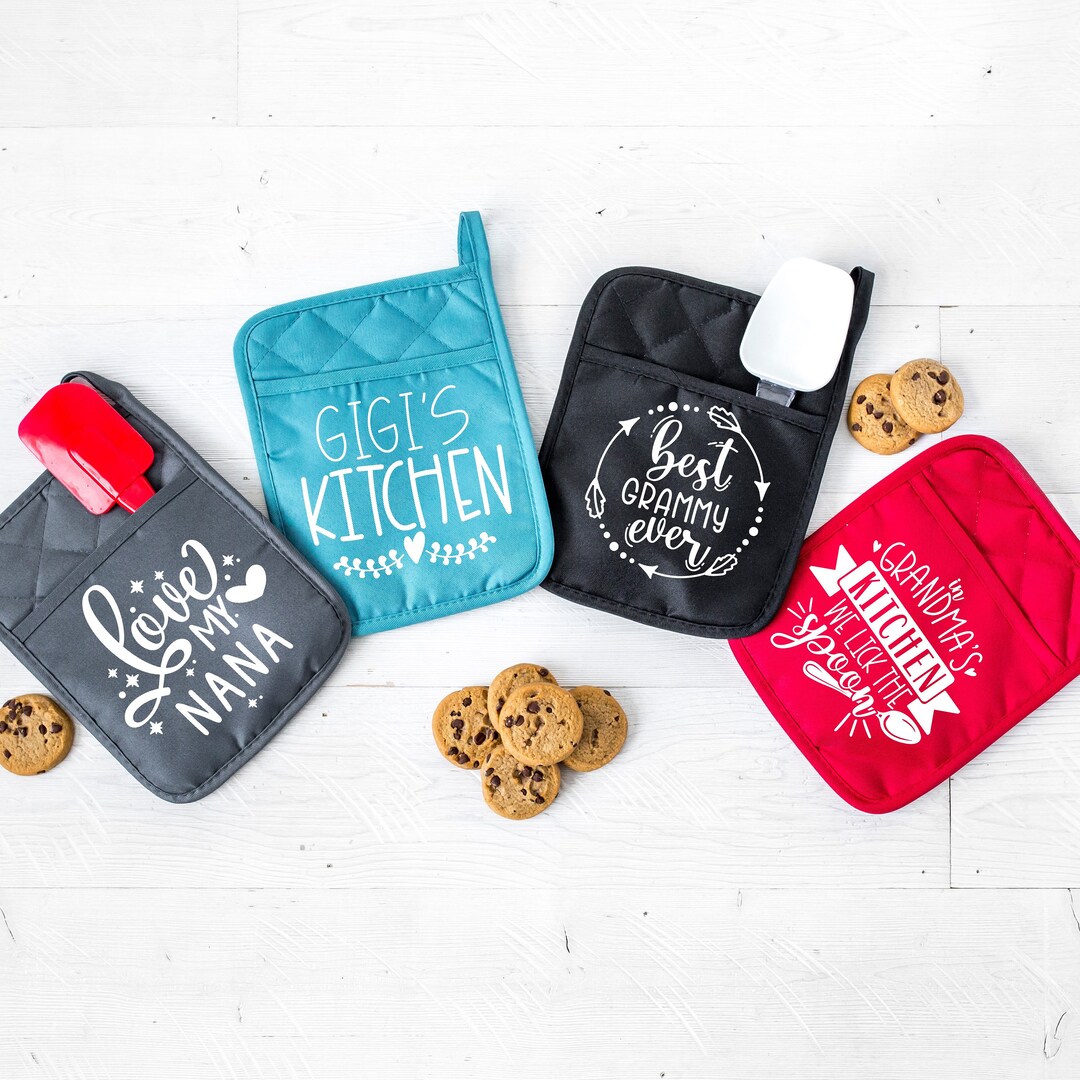 Customized Mother's Day Potholders 2 Pack Etsy