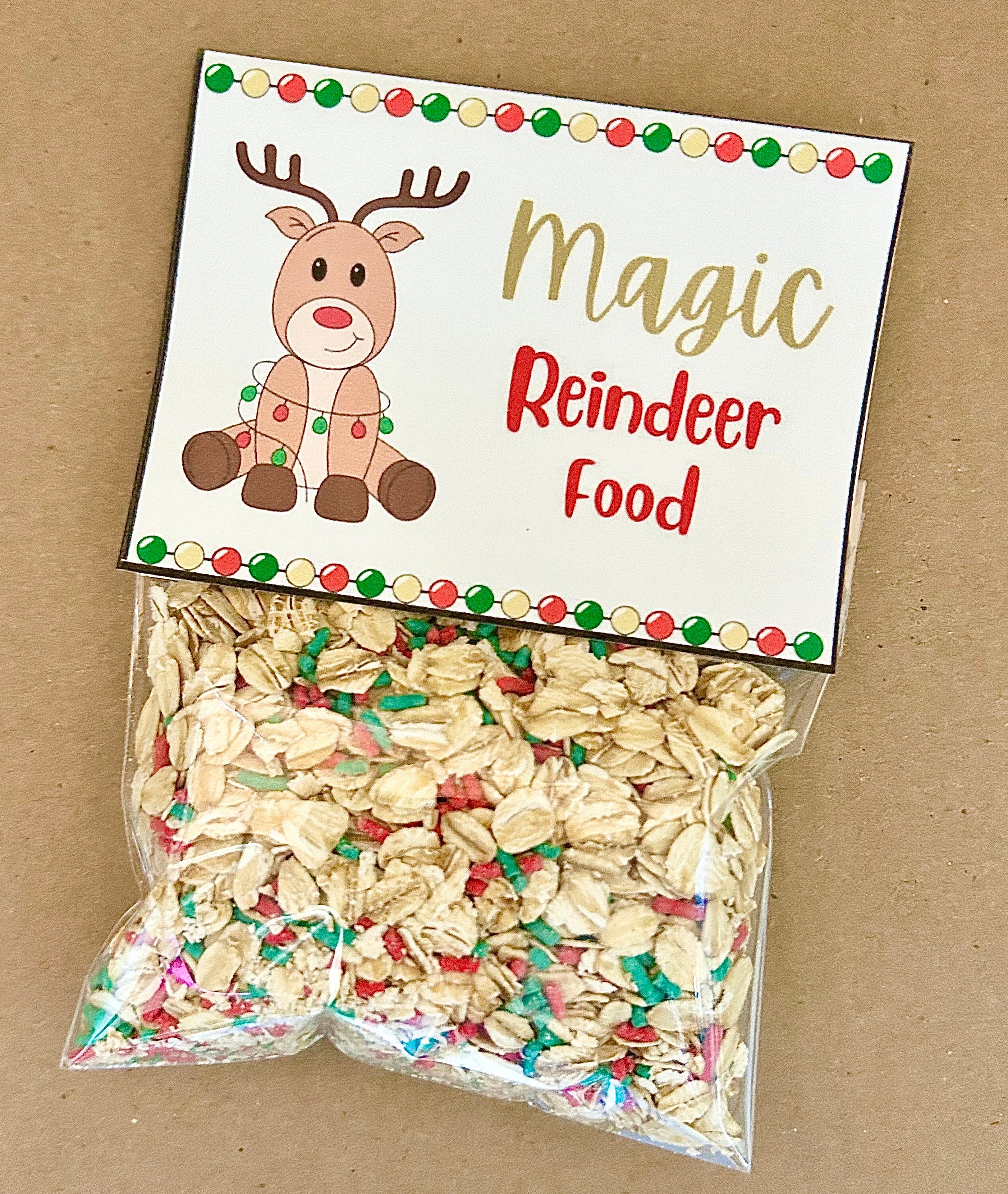 Magic reindeer food christmas eve craft tradition santa claus treats