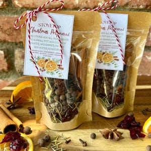 Popurrí navideño para cocinar en la estufa, popurrí navideño a fuego lento, popurrí para cocinar en la estufa, popurrí orgánico, regalo de Navidad, regalo para el maestro, regálale