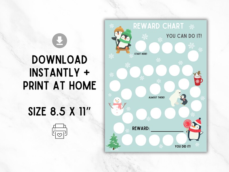 Reward Chart for Kids Toddlers, Potty Training Chart, Chore Chart for ...