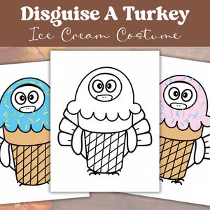 Ice Cream Disguise a Turkey - Etsy