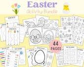 Easter Activity Printable for Kids, Preschool Worksheets, Easter Printable Activity Pages, PreK Worksheet Homeschool