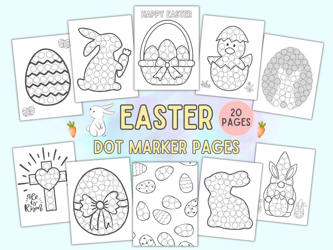 Easter Dot Marker Printable, Do A Dot Marker Coloring Activity ...