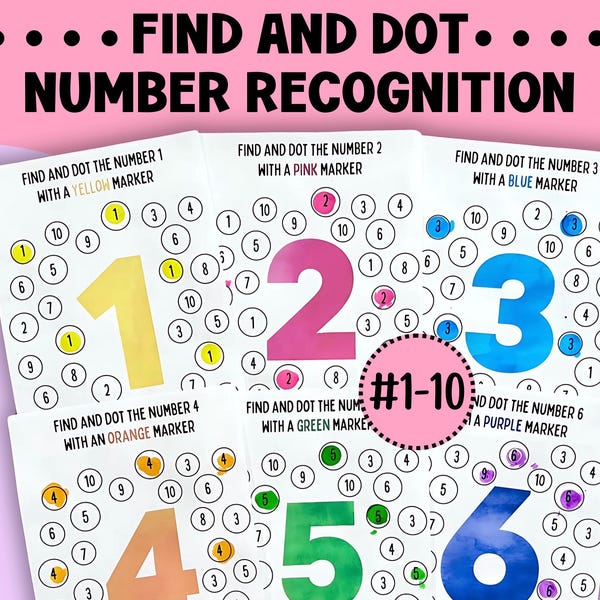 Number 4 Math Worksheets - Etsy