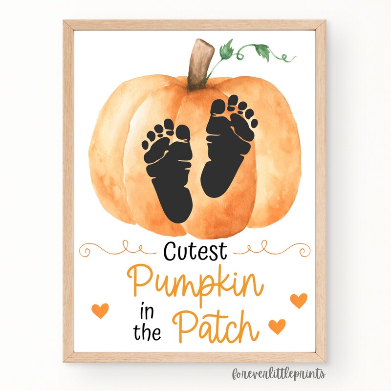 Baby Footprint Art - Etsy