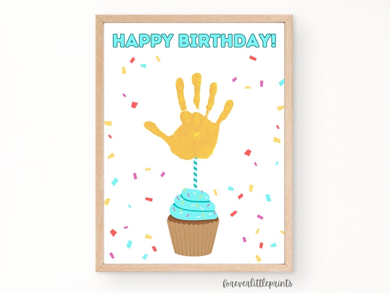 Handabdruck Bild Geburtstag
