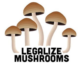 Leagalize Mushrooms Sticker