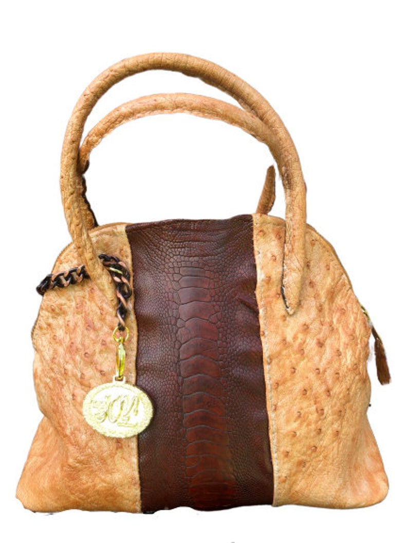 Genuine Ostrich Skin Handbag Large Etsy Israel