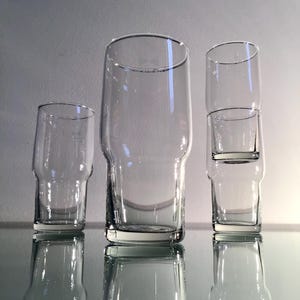 4x SUPERFEST 0.1l DDR glass glass glasses DDR juice glass 10cl 100ml