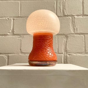 Karin Korn - VEB Lighting Glass Combine Görlitz - GDR | 60s 70s MCM Mushroom Lamp Table Lamp