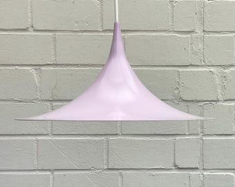 Vintage lila tulpvormige hanglamp, Deens design hanglamp