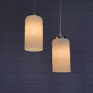 1 of 2 Mid-Century Pendant Lights 60s DDR Vintage Lamp