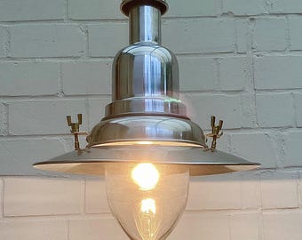 Ikea Ottava industriële vintage lamp | Hanglamp van metaal en glas | Aluminium hanglamp