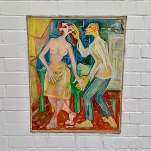 Étudiant en maîtrise FRANZISKUS DELLGRUEN (1901-1984) 85 x 105 cm Modernisme allemand | expressionnisme