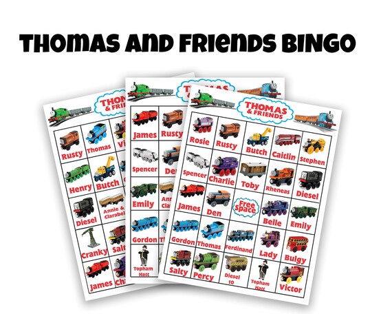 Train BINGO Awesome Game for Train Parties Train Party | Etsy