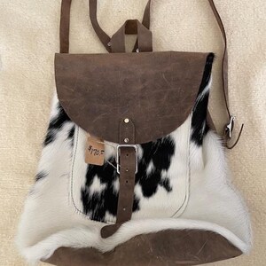 Cowhide Backpack Myra - Etsy display picture 1