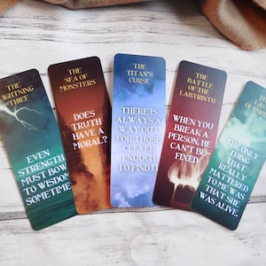 PJO Series Inspired Quote Bookmarks | Reading Materials