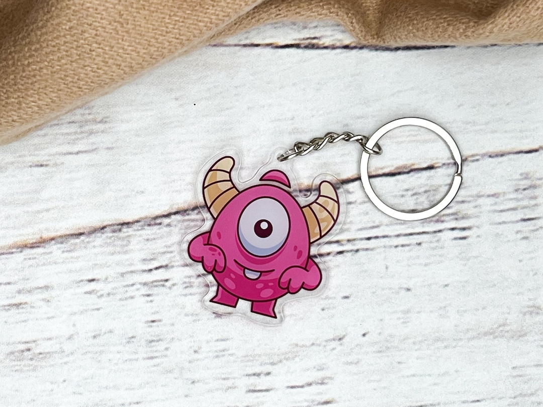 Key Chain Monster Cute Monster Keychain - Etsy