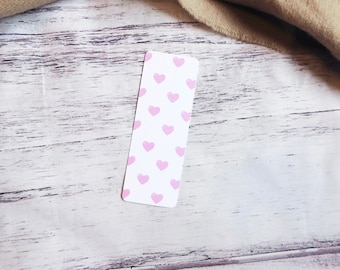 Pink Hearts Bookmark