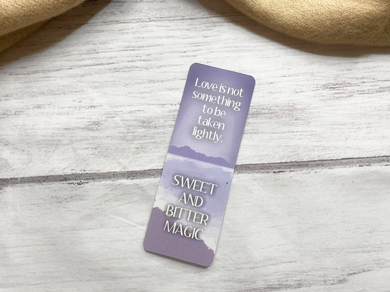 Sweet And Bitter Magic Quote Bookmark Etsy