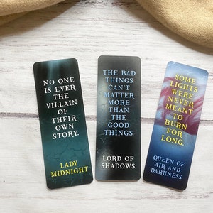 The Dark Artifices Series Quote Bookmarks