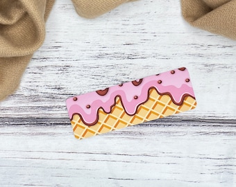 Ice Cream Cone Bookmark | Waffle Cone | Dripping Ice Cream | Dessert | Reading Materials
