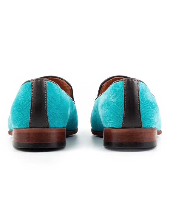 Birkenstock‎ Memphis Suede TEAL TURQUOISE Tweed Loafers Shoes Mens EU 42 M9 L 11 Men main image 4