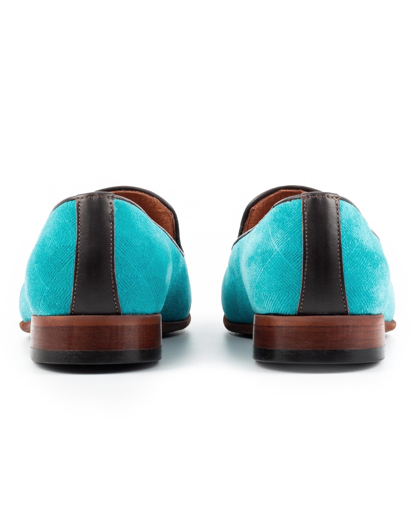 Birkenstock Memphis Suede TEAL TURQUOISE Tweed Loafers Shoes Mens EU 42 M9 L‎ 11 DEL REY PENNY LOAFER TURQUOISE | HUMAN RECREATIONAL SERVICES main image 4