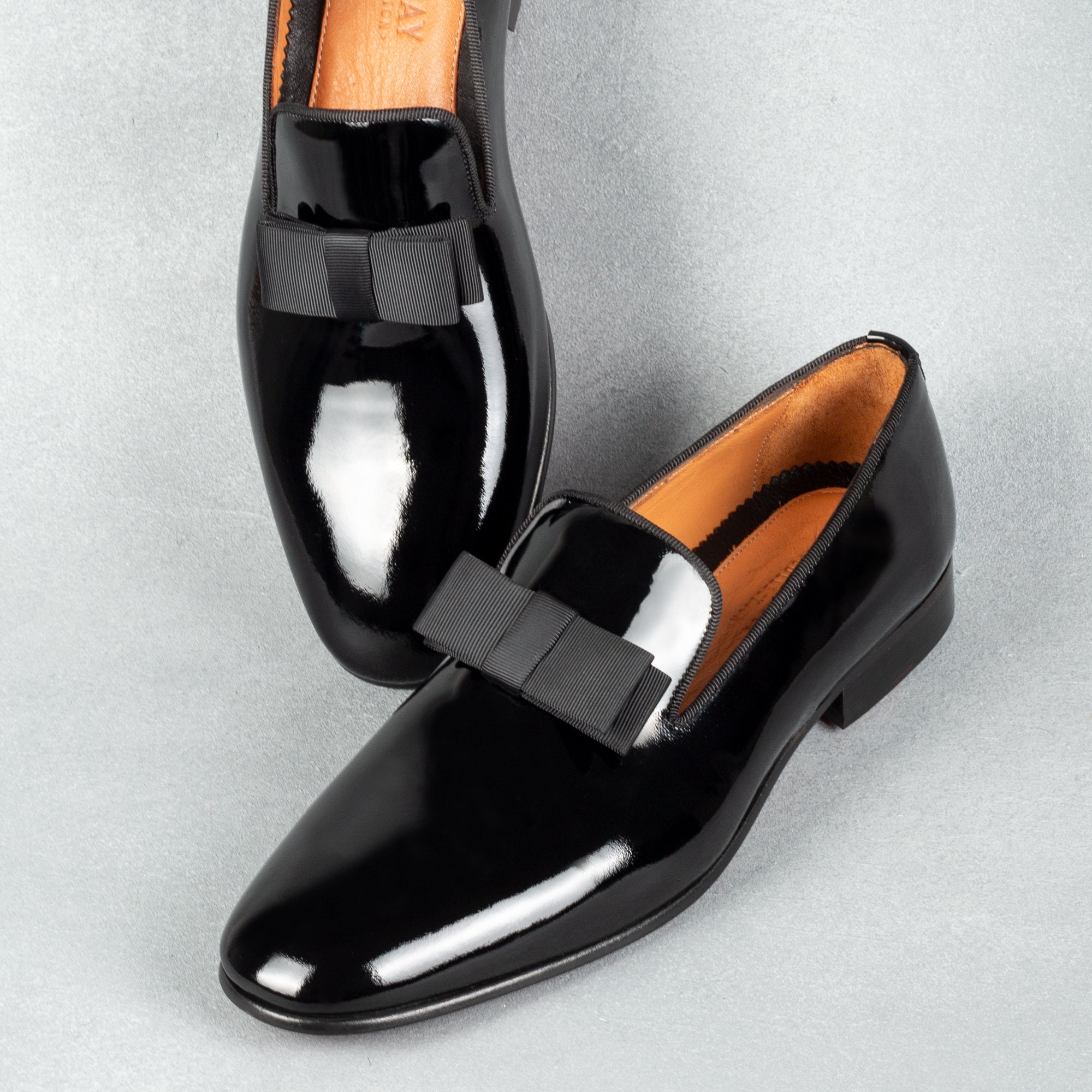 patent leather loafers