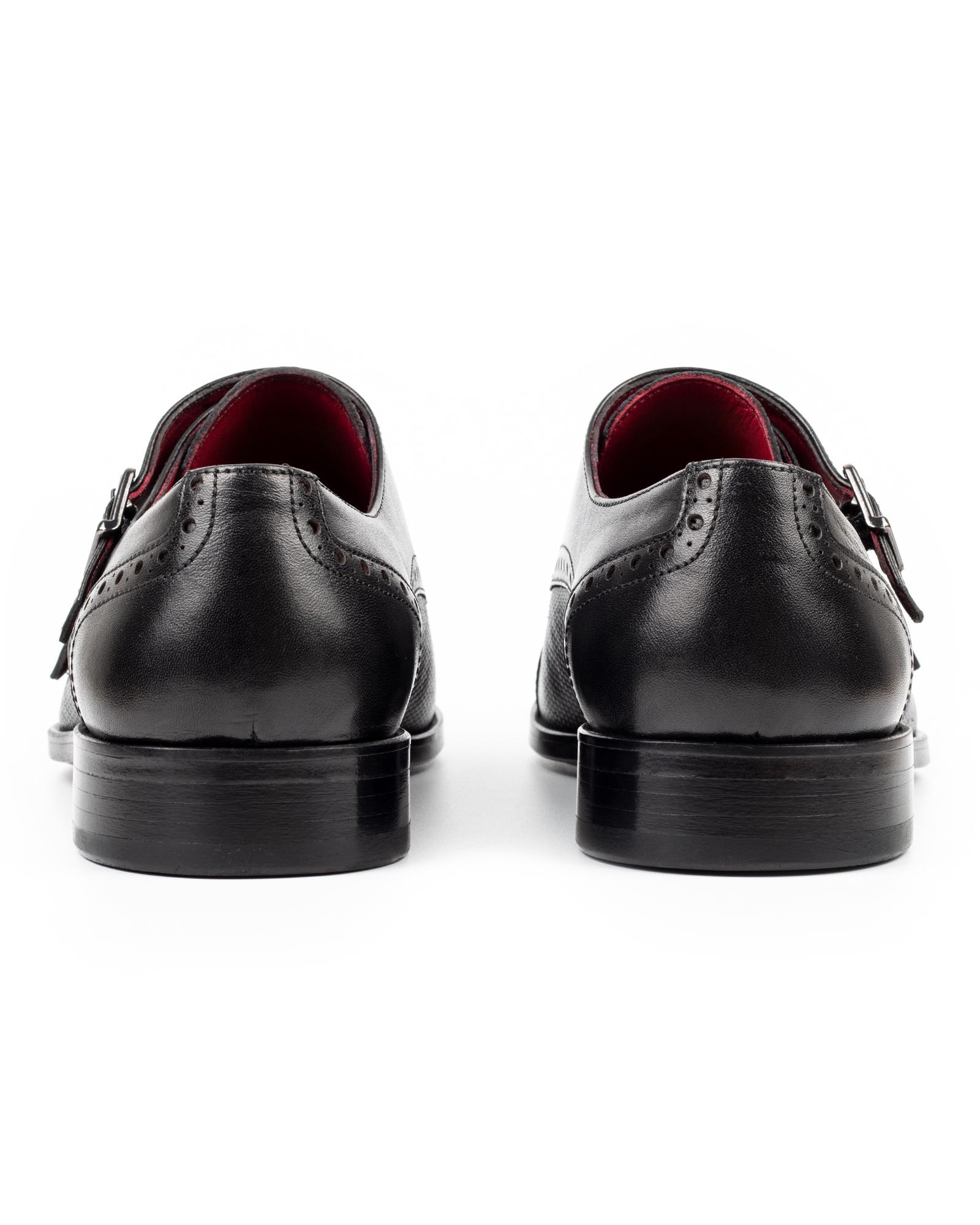 Blake McKay Black Leather Double Monk Strap Men\'s Dress Shoes Size 11 BLAKE McKAY Black Leather Men main image 3