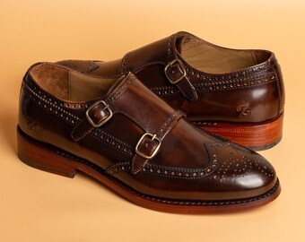 Wilkes Bashford GRAVATI Blucher 8 1/2 Med Brown Made in  display picture 1