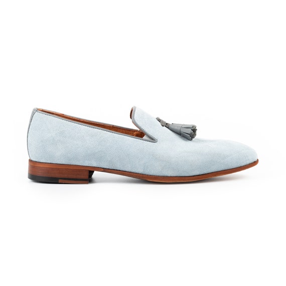 【AAKE】SUEDE TASSEL SHOES Zerbay Hekla Men's Mink Patterned Suede Leather Tassel